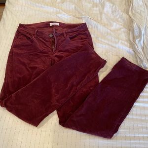 Loft Curvy Straight Corduroy